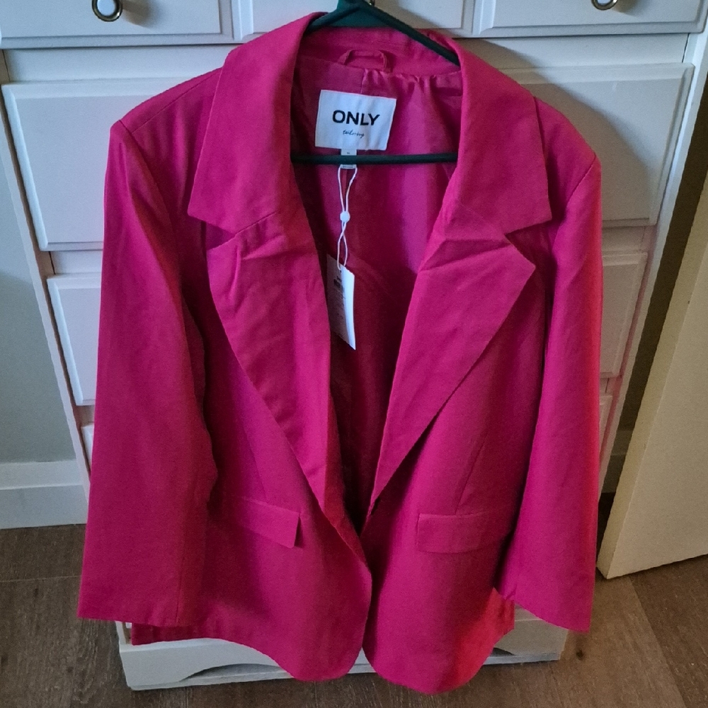 ONLY Women's Vibrant Pink Blazer